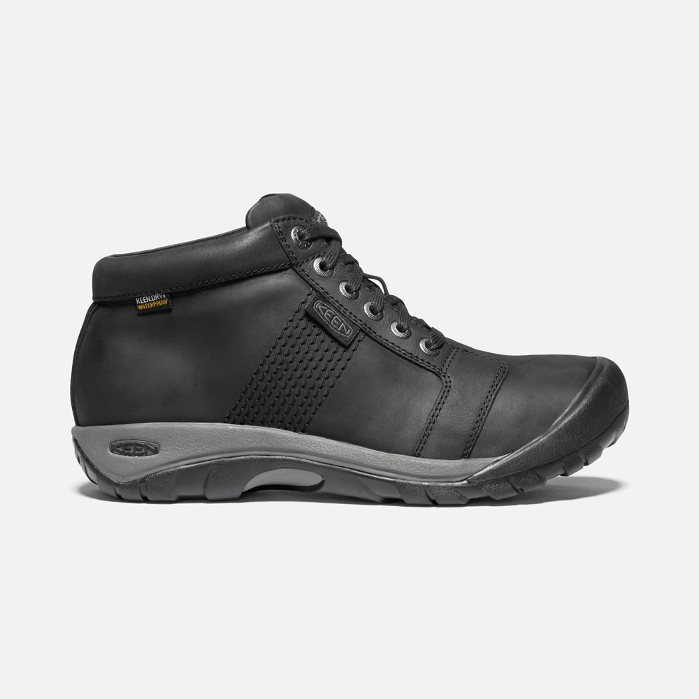 Botas de Zapatillas Keen Mexico Negros - Hombre Austin Waterproof - NB2703419